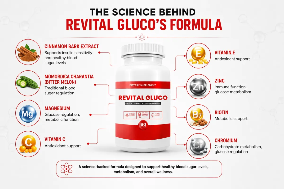 Revital Gluco Ingredients Laboratory Research